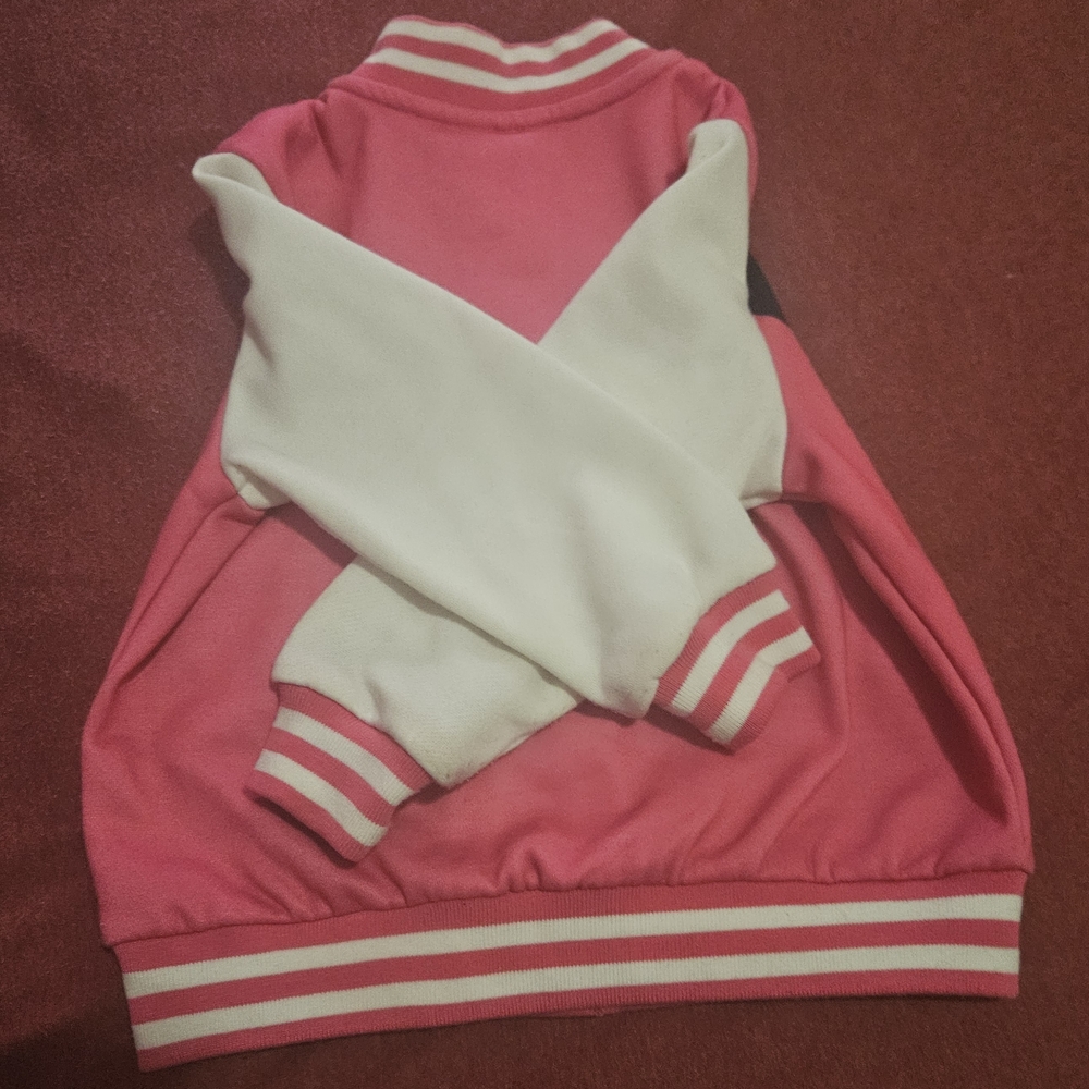 Disney Girls Minnie Mouse Bomber Colorblock Varsity Lightweight jacket size 3Y - Picture 5 of 5